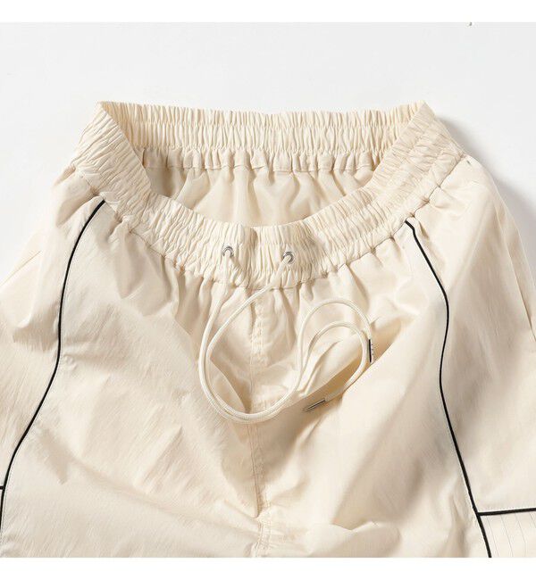 Ray BEAMS 「ストライプ キリカエ トラックスカート」|スカート|