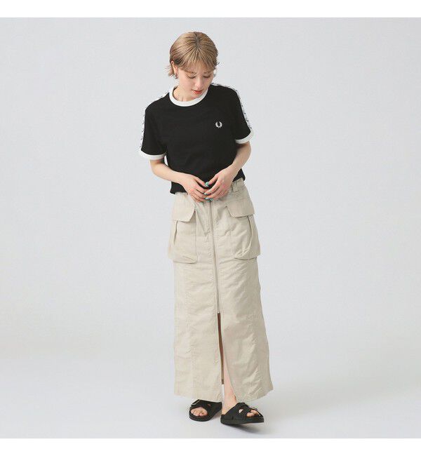 Ray BEAMS 「フロント ジップ カーゴ タイトスカート」|スカート|