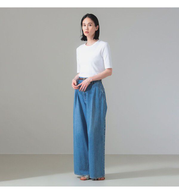 Demi-Luxe BEAMS 「【別注】スタイリスト佐藤佳菜子 &times; SLOANE / クルーネック リブTシャツ」|Tシャツ・カットソー|