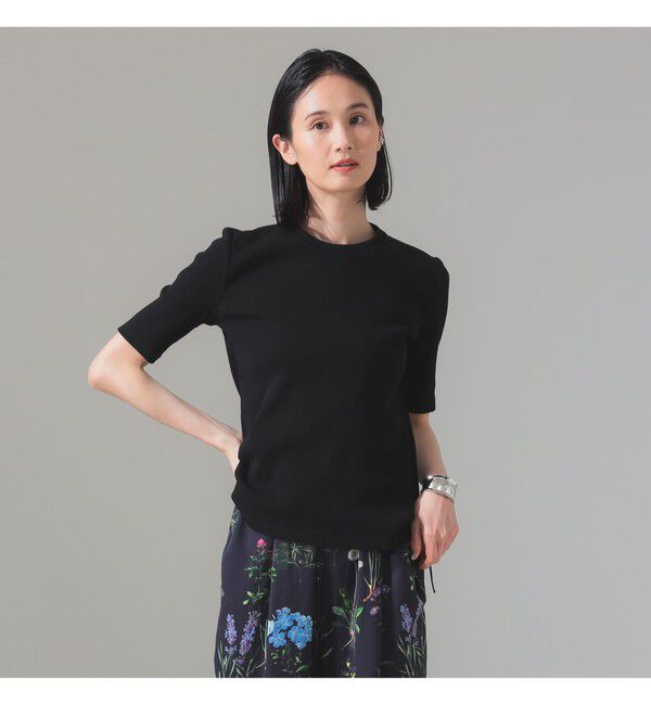 Demi-Luxe BEAMS 「【別注】スタイリスト佐藤佳菜子 &times; SLOANE / クルーネック リブTシャツ」|Tシャツ・カットソー|