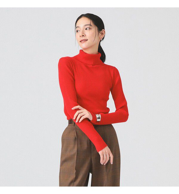 Ray BEAMS 「14ゲージ リブ タートル ネック ニット」|ニット・セーター|