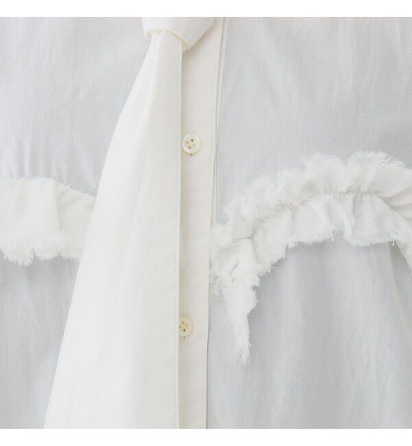 BEAMSBOY「maturely / オーガニック コットン ハート フリルシャツ」|シャツ・ブラウス|