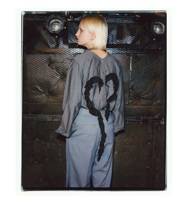 BEAMSBOY「maturely / オーガニック コットン ハート フリルシャツ」|シャツ・ブラウス|