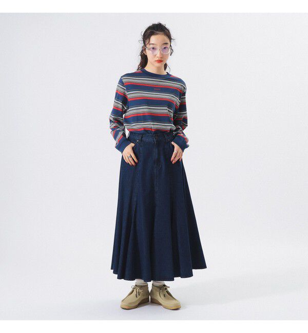 BEAMSBOY「ボーイ エンブロイダリー ボーダー ロングスリーブ Tシャツ」|Tシャツ・カットソー|