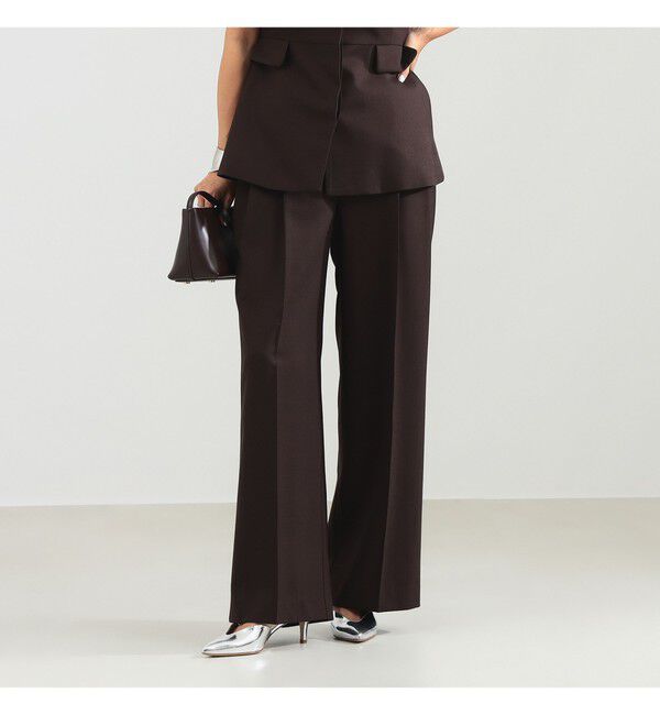 Demi-Luxe BEAMS 「エディター東原妙子 &times; Demi-Luxe BEAMS / ツイル イージー ストレート パンツ」|チノ|