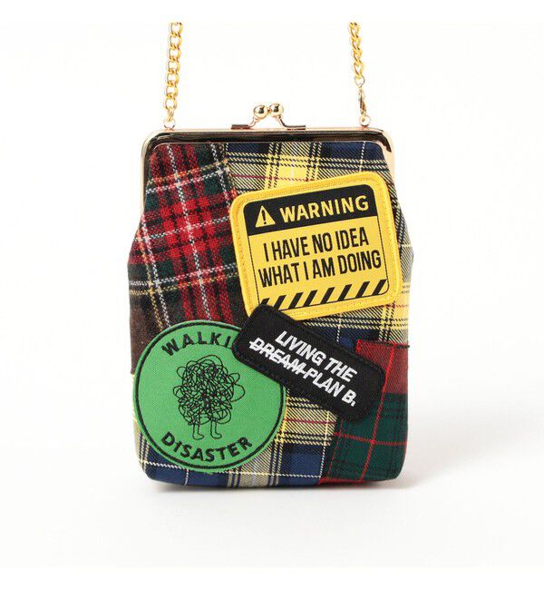 Ray BEAMS 「guriguri / チェック パッチワーク ガマ口 バッグ」|その他|