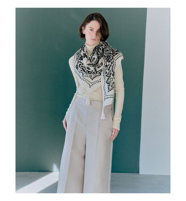 Demi-Luxe BEAMS 「【別注】ｍanipuri / バンダナ タッセル ストール」|ストール|