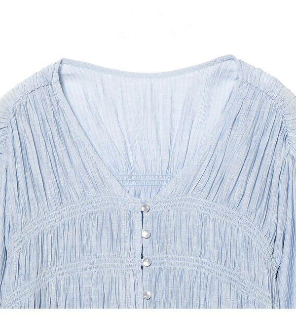 Ray BEAMS 「シャーリング ペプラム  ブラウス」|シャツ・ブラウス|