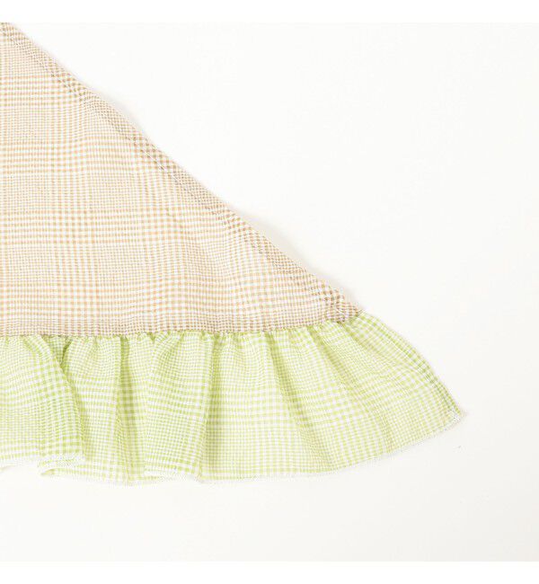 BEAMSBOY「2トーン フリル ストール」|マフラー|