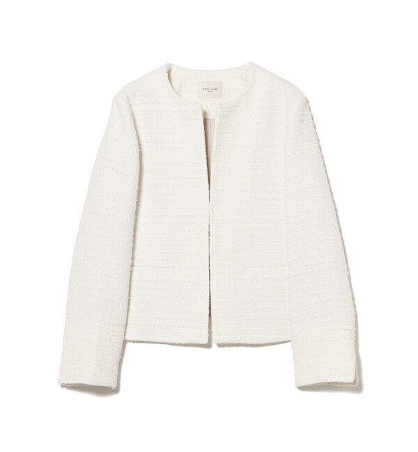 Demi-Luxe BEAMS 「ツイード クルーネック ジャケット＊」|ダッフルコート|