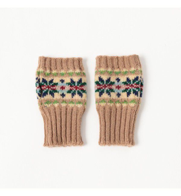 BEAMS PLUS「【別注】Jamieson&rsquo;s / Fairisle Fingerless Glove」|手袋|