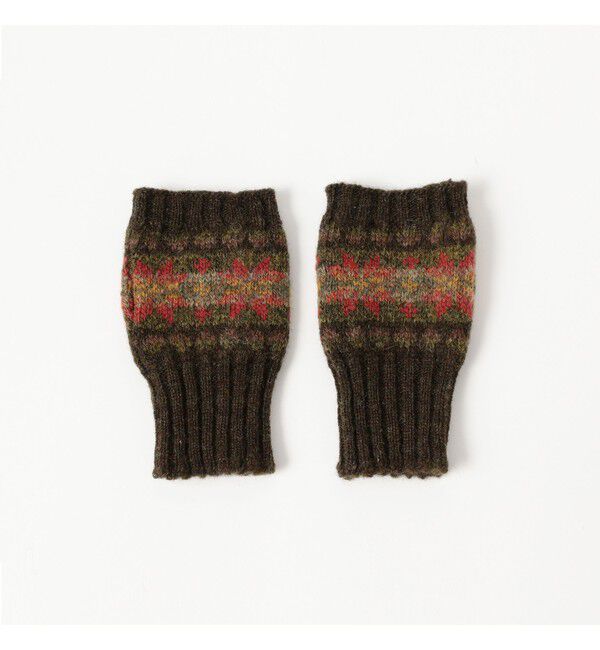 BEAMS PLUS「【別注】Jamieson&rsquo;s / Fairisle Fingerless Glove」|手袋|