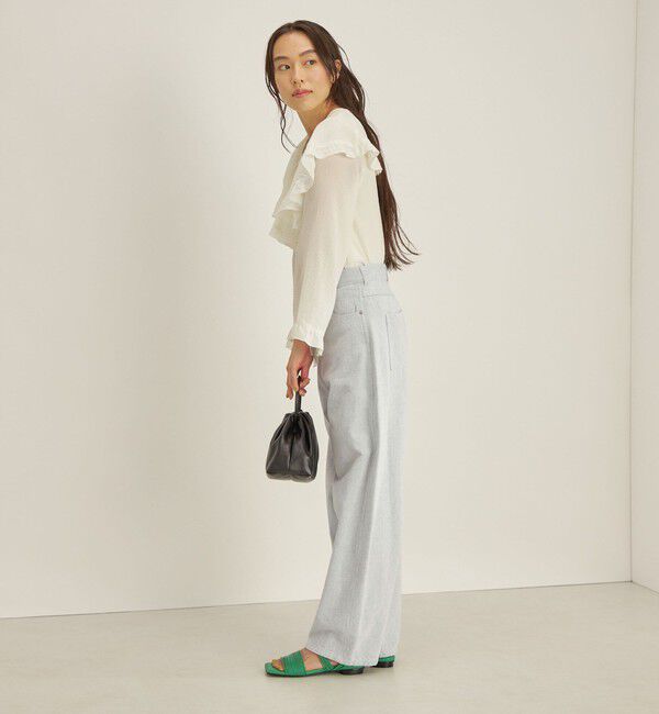 SHIPS for women「〈手洗い可能〉スムージーリップ ラッフル ブラウス ◇」|シャツ・ブラウス|