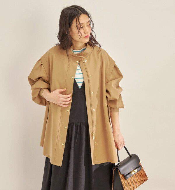 SHIPS for women「強撚 ギャバ スタンドカラー ハーフ コート ◇」|その他|