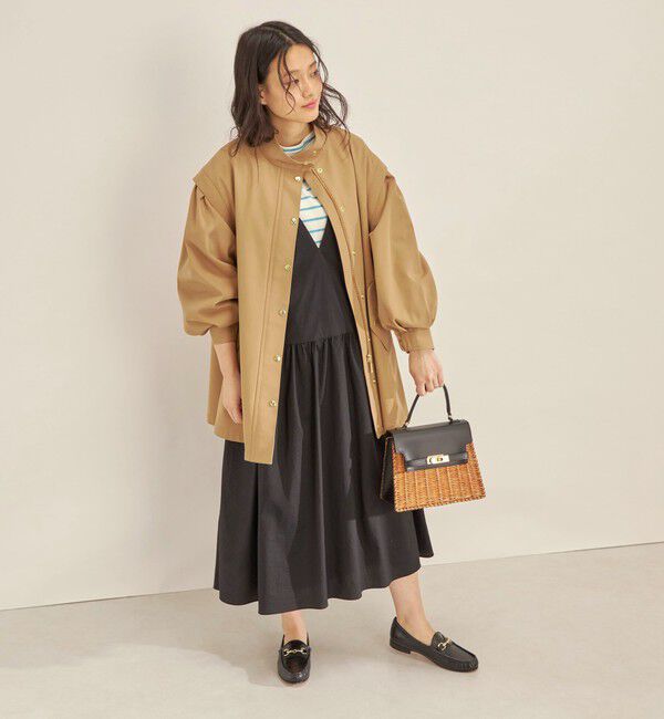 SHIPS for women「強撚 ギャバ スタンドカラー ハーフ コート ◇」|その他|