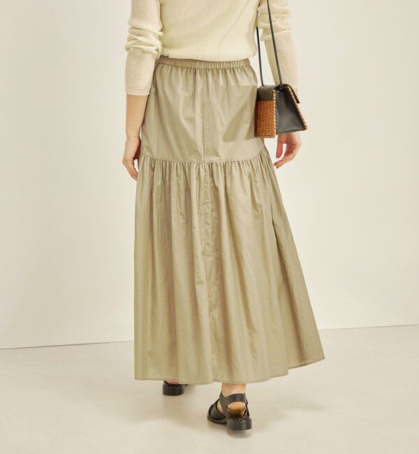 SHIPS for women「〈手洗い可能〉タフタ ティアード ロング スカート」|スカート|