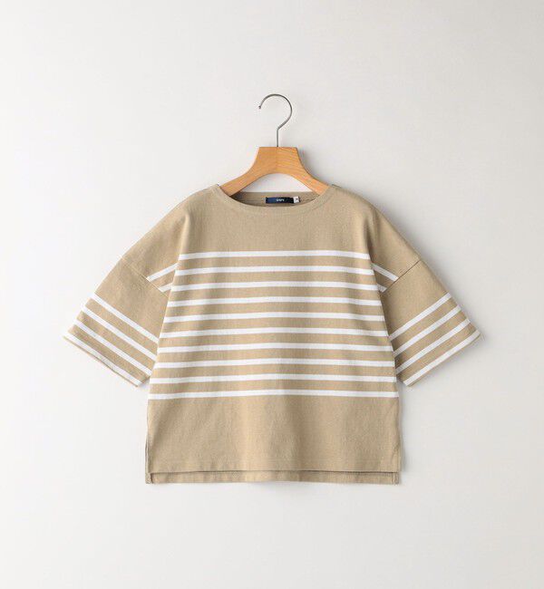 SHIPS KIDS「SHIPS KIDS:100～170cm / パネル ボーダー 半袖 TEE」|Tシャツ・カットソー|