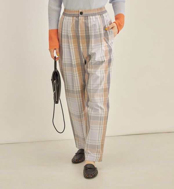 SHIPS for women「〈手洗い可能〉先染め チェック タイプライター パンツ◇」|その他|