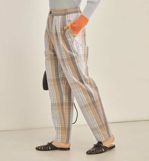 SHIPS for women「〈手洗い可能〉先染め チェック タイプライター パンツ◇」|その他|