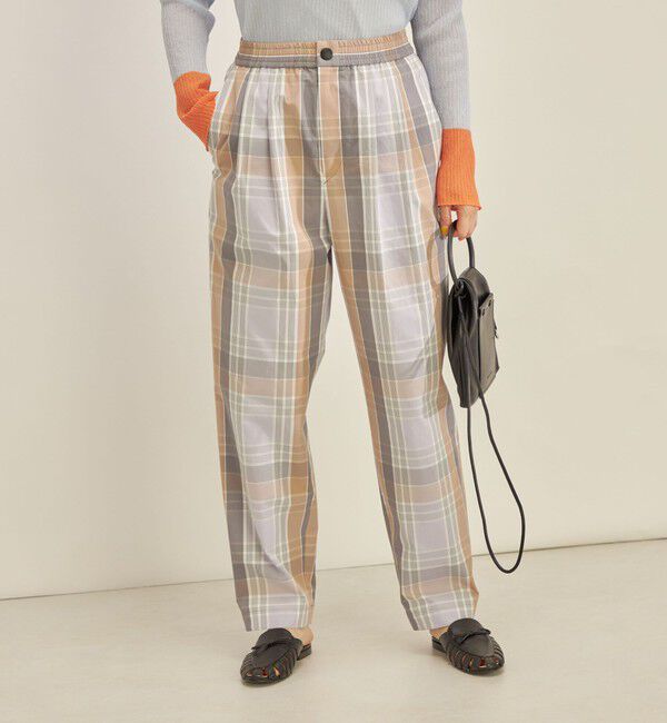 SHIPS for women「〈手洗い可能〉先染め チェック タイプライター パンツ◇」|その他|