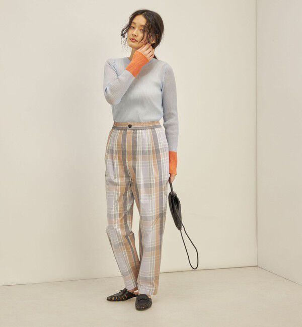 SHIPS for women「〈手洗い可能〉先染め チェック タイプライター パンツ◇」|その他|