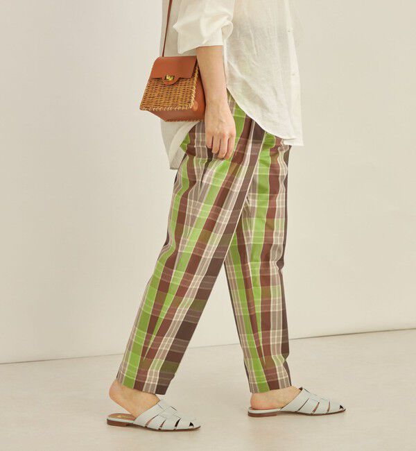 SHIPS for women「〈手洗い可能〉先染め チェック タイプライター パンツ◇」|その他|