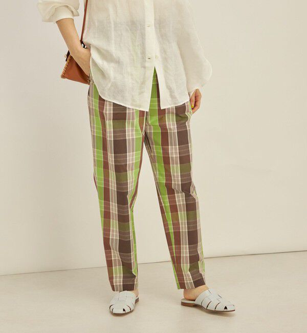 SHIPS for women「〈手洗い可能〉先染め チェック タイプライター パンツ◇」|その他|