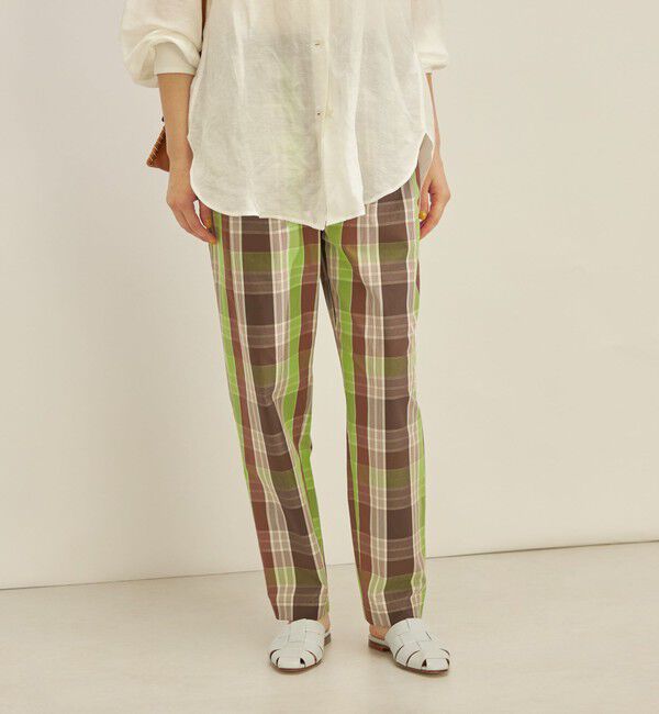 SHIPS for women「〈手洗い可能〉先染め チェック タイプライター パンツ◇」|その他|