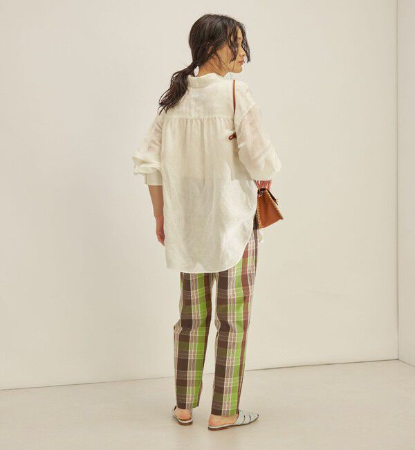 SHIPS for women「〈手洗い可能〉先染め チェック タイプライター パンツ◇」|その他|