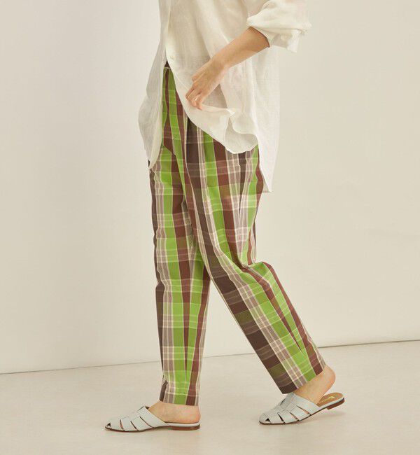 SHIPS for women「〈手洗い可能〉先染め チェック タイプライター パンツ◇」|その他|