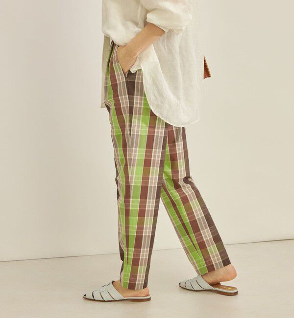 SHIPS for women「〈手洗い可能〉先染め チェック タイプライター パンツ◇」|その他|