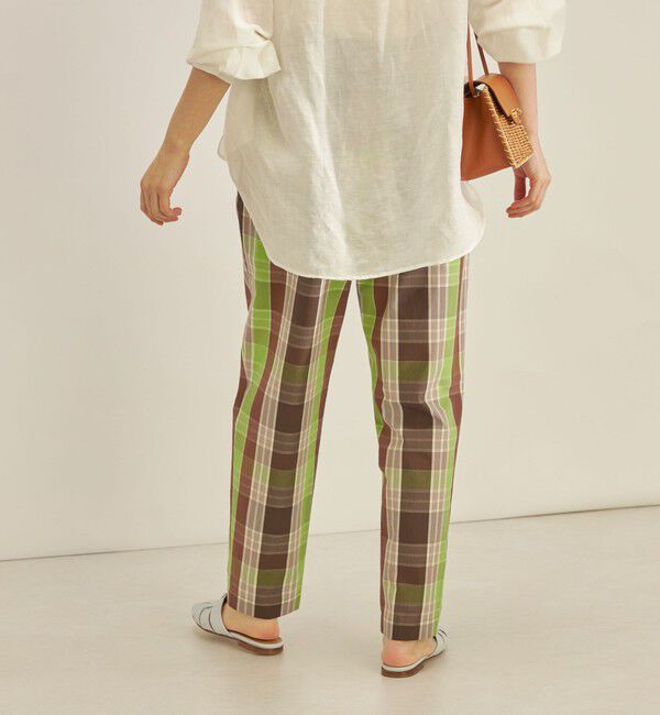 SHIPS for women「〈手洗い可能〉先染め チェック タイプライター パンツ◇」|その他|