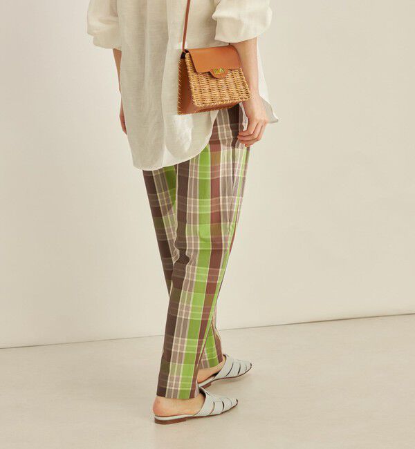 SHIPS for women「〈手洗い可能〉先染め チェック タイプライター パンツ◇」|その他|