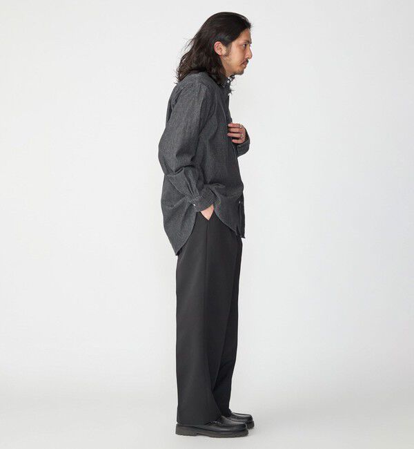 SHIPS「SHIPS: 6.5oz ウォッシュド デニム レギュラーカラー 長袖 シャツ」|シャツ・ブラウス|