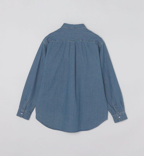 SHIPS「SHIPS: 6.5oz ウォッシュド デニム レギュラーカラー 長袖 シャツ」|シャツ・ブラウス|