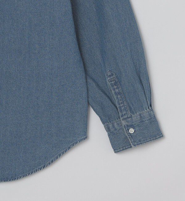 SHIPS「SHIPS: 6.5oz ウォッシュド デニム レギュラーカラー 長袖 シャツ」|シャツ・ブラウス|