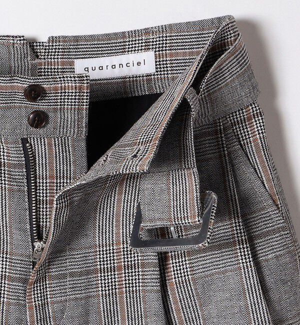 quaranciel「quaranciel:〈洗濯機可能〉コットン リネン サファリ ハーフ パンツ」|その他|