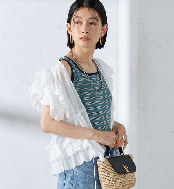 SHIPS for women「【SHIPS別注】miller:スクエアネック タンクトップ」|タンクトップ|