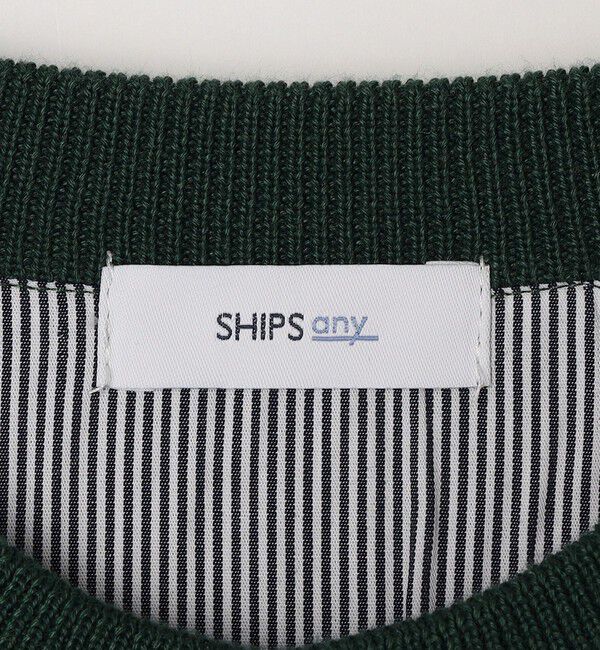 SHIPS any「SHIPS any: 〈手洗い可能〉ミラノリブ クルーネック カーディガン 26SS◇」|カーディガン|