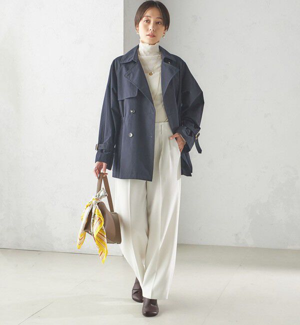 SHIPS for women「〈手洗い可能〉シャーク ツイード タック パンツ」|その他|