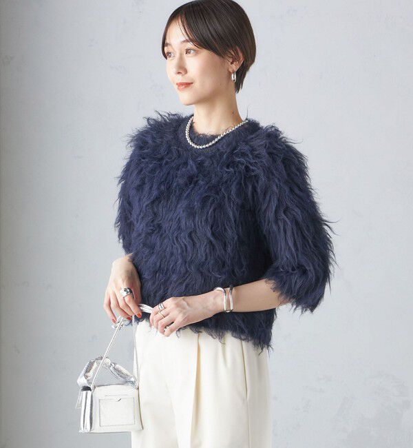 SHIPS for women「〈手洗い可能〉シャギー ファー プルオーバー」|ニット・セーター|