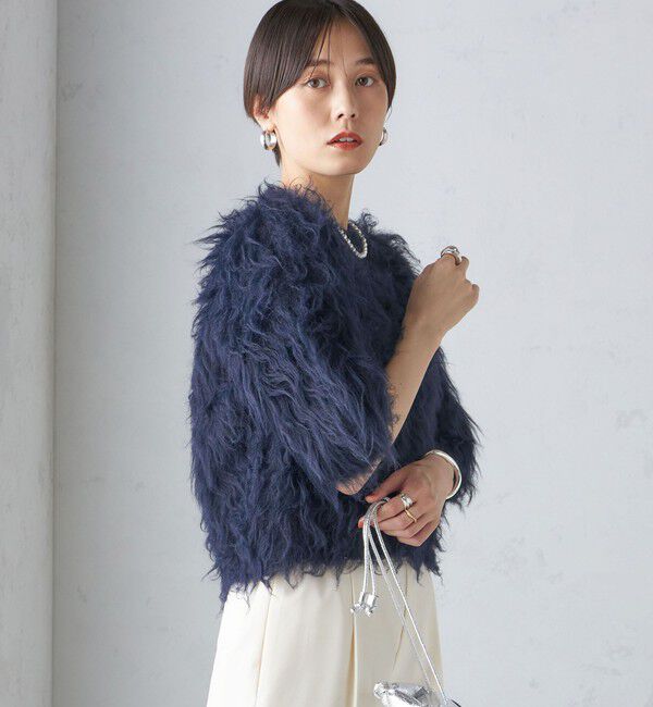 SHIPS for women「〈手洗い可能〉シャギー ファー プルオーバー」|ニット・セーター|