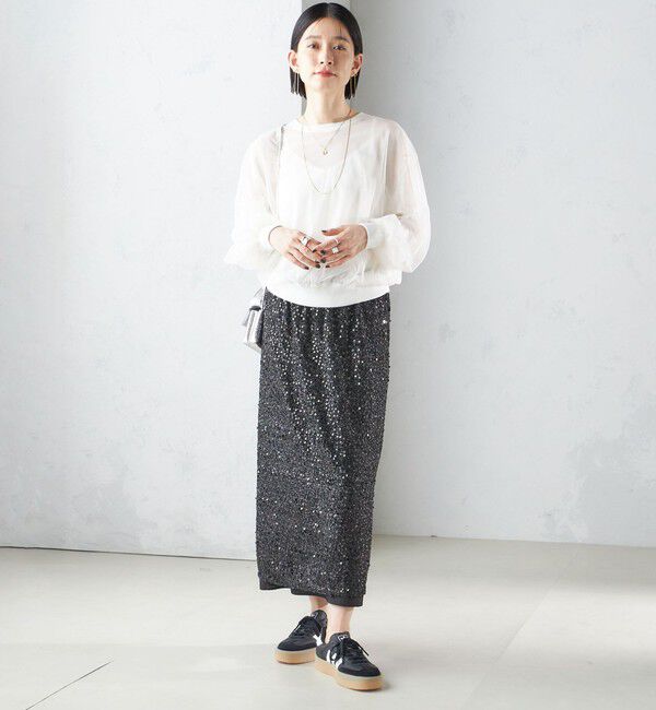 SHIPS for women「〈手洗い可能〉ダブル シアー ニット プルオーバー」|ニット・セーター|