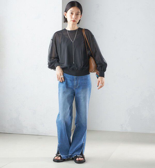 SHIPS for women「〈手洗い可能〉ダブル シアー ニット プルオーバー」|ニット・セーター|