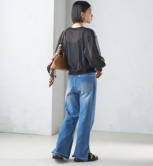 SHIPS for women「〈手洗い可能〉ダブル シアー ニット プルオーバー」|ニット・セーター|