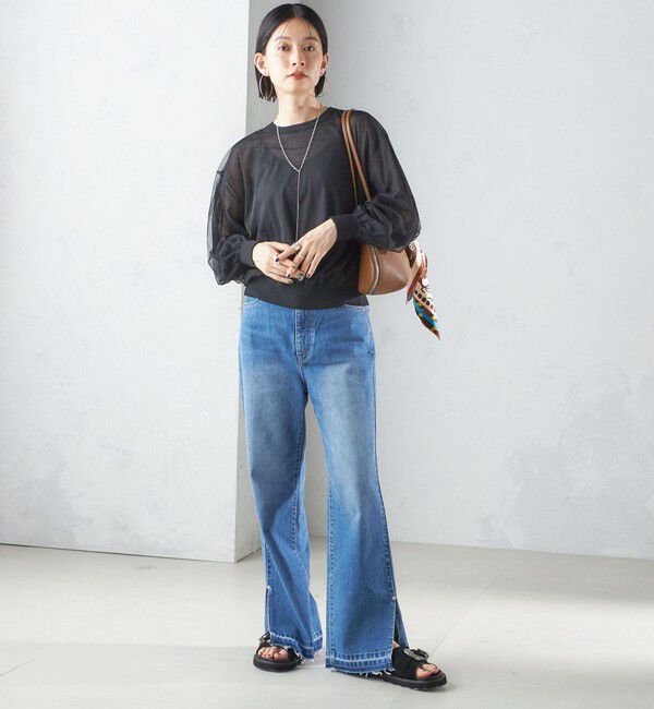 SHIPS for women「〈手洗い可能〉ダブル シアー ニット プルオーバー」|ニット・セーター|