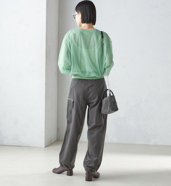 SHIPS for women「〈手洗い可能〉ダブル シアー ニット プルオーバー」|ニット・セーター|