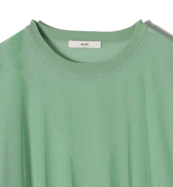SHIPS for women「〈手洗い可能〉ダブル シアー ニット プルオーバー」|ニット・セーター|