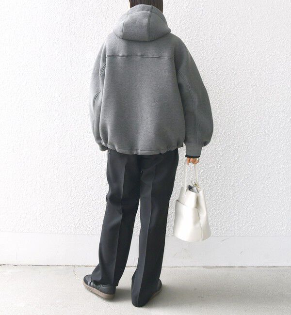 SHIPS for women「【WEB限定】〈手洗い可能〉ダンボール ダブルジップ フーディー 1」|パーカー|