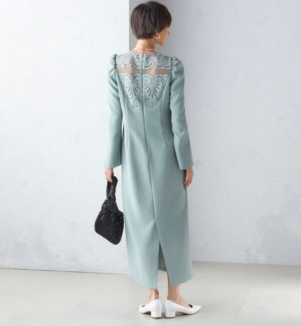 SHIPS for women「troisiemeCHACO:レース 切替 ワンピース（セレモニー対応可）」|ワンピース|